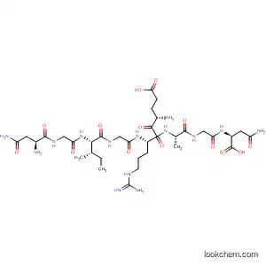Molecular Structure of 593249-51-5 (L-Asparagine,
L-asparaginylglycyl-L-isoleucylglycyl-L-a-glutamyl-L-arginyl-L-alanylglycyl-)