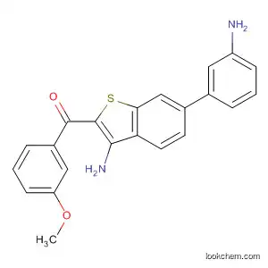 Molecular Structure of 594813-02-2 (Methanone,
[3-amino-6-(3-aminophenyl)benzo[b]thien-2-yl](3-methoxyphenyl)-)