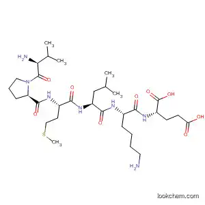 Molecular Structure of 594815-14-2 (L-Glutamic acid, L-valyl-L-prolyl-L-methionyl-L-leucyl-L-lysyl-)