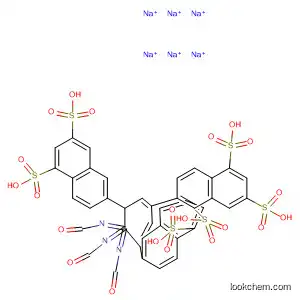 Molecular Structure of 594857-37-1 (1,3-Naphthalenedisulfonic acid,
6,6',6''-[1,3,5-benzenetriyltris(carbonylimino)]tris-, hexasodium salt)
