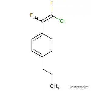 Molecular Structure of 594862-74-5 (Benzene, 1-(2-chloro-1,2-difluoroethenyl)-4-propyl-)