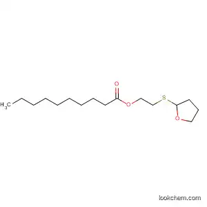 Molecular Structure of 594871-48-4 (Decanoic acid, 2-[(tetrahydro-2-furanyl)thio]ethyl ester)