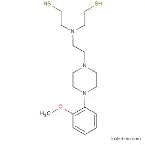 Molecular Structure of 594873-95-7 (Ethanethiol, 2,2'-[[2-[4-(2-methoxyphenyl)-1-piperazinyl]ethyl]imino]bis-)