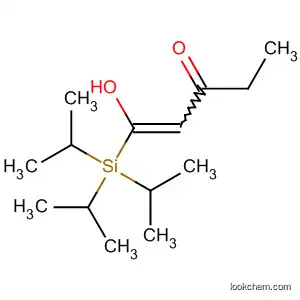 Molecular Structure of 595556-78-8 (1-Penten-3-one, 1-hydroxy-1-[tris(1-methylethyl)silyl]-)