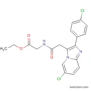 Molecular Structure of 595558-39-7 (Glycine,
N-[[6-chloro-2-(4-chlorophenyl)imidazo[1,2-a]pyridin-3-yl]acetyl]-, ethyl
ester)