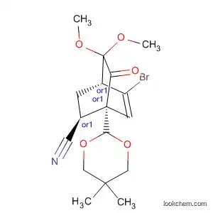 Bicyclo[2.2.2]oct-5-ene-2-carbonitrile,
5-bromo-1-(5,5-dimethyl-1,3-dioxan-2-yl)-8,8-dimethoxy-7-oxo-,
(1R,2S,4R)-rel-