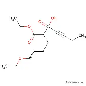 Molecular Structure of 595582-98-2 (Propanedioic acid, 3-butynyl(4-hydroxy-2-butenyl)-, diethyl ester)