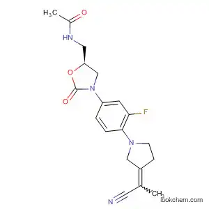 Acetamide,
N-[[(5S)-3-[4-[3-(1-cyanoethylidene)-1-pyrrolidinyl]-3-fluorophenyl]-2-oxo
-5-oxazolidinyl]methyl]-