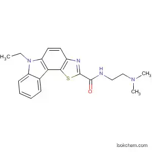Molecular Structure of 596819-29-3 (6H-Thiazolo[4,5-c]carbazole-2-carboxamide,
N-[2-(dimethylamino)ethyl]-6-ethyl-)