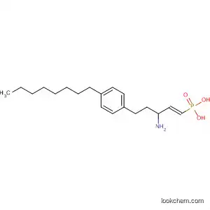 Molecular Structure of 596819-82-8 (Phosphonic acid, [(1E)-3-amino-5-(4-octylphenyl)-1-pentenyl]-)