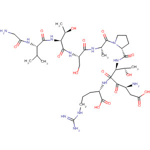Molecular Structure of 121501-23-3 (L-Arginine,
glycyl-L-valyl-L-threonyl-L-seryl-L-alanyl-L-prolyl-L-a-aspartyl-L-threonyl-)