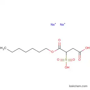 Molecular Structure of 18299-71-3 (Butanedioic acid, sulfo-, 1-heptyl ester, disodium salt)