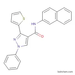 Molecular Structure of 367512-21-8 (1H-Pyrazole-4-carboxamide, N-2-naphthalenyl-1-phenyl-3-(2-thienyl)-)