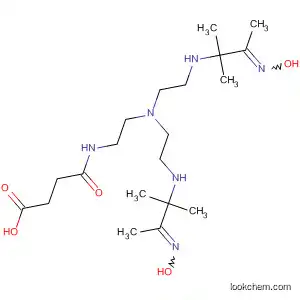 Molecular Structure of 367521-37-7 (Butanoic acid,
4-[[2-[bis[2-[[2-(hydroxyimino)-1,1-dimethylpropyl]amino]ethyl]amino]eth
yl]amino]-4-oxo-)