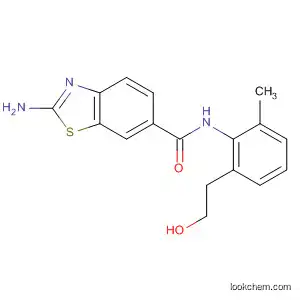 Molecular Structure of 596826-47-0 (6-Benzothiazolecarboxamide,
2-amino-N-[2-(2-hydroxyethyl)-6-methylphenyl]-)