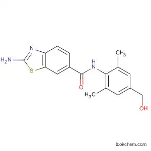 Molecular Structure of 596826-57-2 (6-Benzothiazolecarboxamide,
2-amino-N-[4-(hydroxymethyl)-2,6-dimethylphenyl]-)