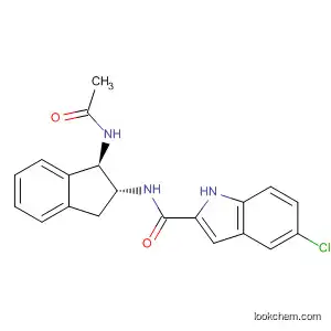 Molecular Structure of 597554-87-5 (1H-Indole-2-carboxamide,
N-[(1R,2R)-1-(acetylamino)-2,3-dihydro-1H-inden-2-yl]-5-chloro-)