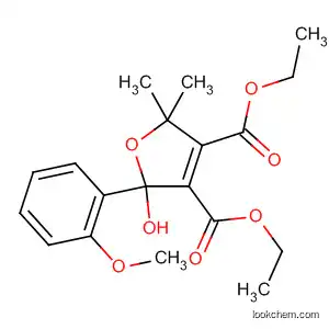 Molecular Structure of 597570-48-4 (3,4-Furandicarboxylic acid,
2,5-dihydro-2-hydroxy-2-(2-methoxyphenyl)-5,5-dimethyl-, diethyl ester)