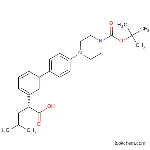Molecular Structure of 597584-75-3 (1-Piperazinecarboxylic acid,
4-[3'-[(1R)-1-carboxy-3-methylbutyl][1,1'-biphenyl]-4-yl]-,
1-(1,1-dimethylethyl) ester)