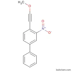 Molecular Structure of 599173-69-0 (1,1'-Biphenyl, 4-(methoxyethynyl)-3-nitro-)