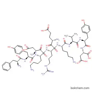 Molecular Structure of 599174-76-2 (L-Aspartic acid,
L-phenylalanyl-L-tyrosyl-L-a-aspartyl-L-lysyl-L-a-glutamyl-L-arginyl-L-lysyl-L
-valyl-L-tyrosyl-)