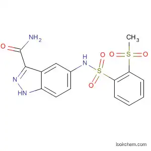 1H-Indazole-3-carboxamide,
5-[[[2-(methylsulfonyl)phenyl]sulfonyl]amino]-