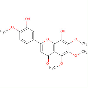 Molecular Structure of 599184-02-8 (4H-1-Benzopyran-4-one,
8-hydroxy-2-(3-hydroxy-4-methoxyphenyl)-5,6,7-trimethoxy-)