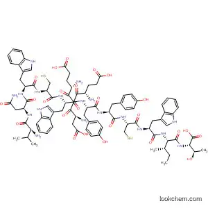 Molecular Structure of 599208-30-7 (L-Threonine,
L-valyl-L-asparaginyl-L-tryptophyl-L-cysteinyl-L-a-glutamyl-L-a-glutamyl-L-
a-aspartyl-L-tryptophyl-L-tyrosyl-L-tyrosyl-L-cysteinyl-L-tryptophyl-L-isoleuc
yl-)