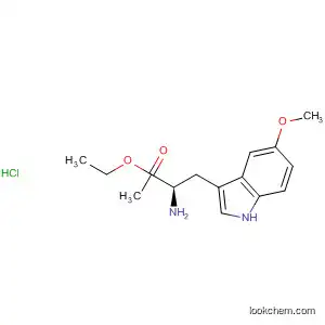 Molecular Structure of 600136-13-8 (D-Tryptophan, 5-methoxy-1-methyl-, ethyl ester, monohydrochloride)