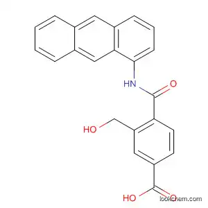 Molecular Structure of 600175-49-3 (Benzoic acid, 4-[(1-anthracenylamino)carbonyl]-3-(hydroxymethyl)-)