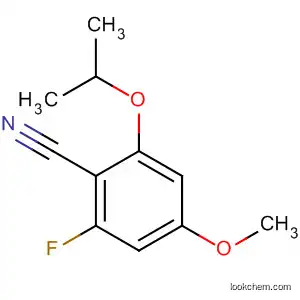 Molecular Structure of 601516-50-1 (Benzonitrile, 2-fluoro-4-methoxy-6-(1-methylethoxy)-)