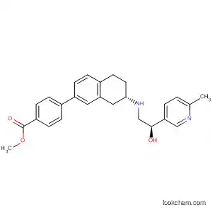 Benzoic acid,
4-[(7S)-5,6,7,8-tetrahydro-7-[[(2R)-2-hydroxy-2-(6-methyl-3-pyridinyl)eth
yl]amino]-2-naphthalenyl]-, methyl ester