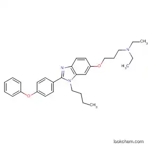 Molecular Structure of 603145-79-5 (1-Propanamine,
3-[[1-butyl-2-(4-phenoxyphenyl)-1H-benzimidazol-6-yl]oxy]-N,N-diethyl-)