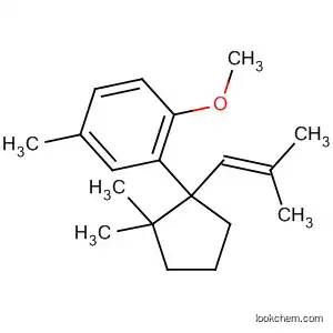 Molecular Structure of 603985-14-4 (Benzene,
2-[2,2-dimethyl-1-(2-methyl-1-propenyl)cyclopentyl]-1-methoxy-4-methyl-)