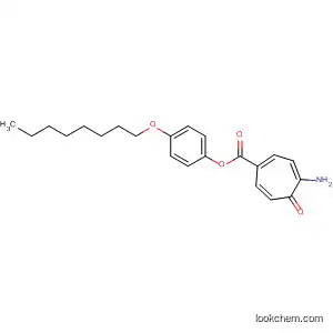 Molecular Structure of 603994-72-5 (1,3,6-Cycloheptatriene-1-carboxylic acid, 4-amino-5-oxo-,
4-(octyloxy)phenyl ester)