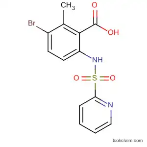 Molecular Structure of 681241-34-9 (Benzoic acid, 3-bromo-2-methyl-6-[(2-pyridinylsulfonyl)amino]-)