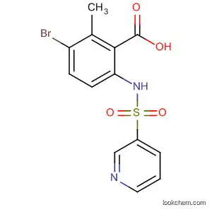 Molecular Structure of 681241-36-1 (Benzoic acid, 3-bromo-2-methyl-6-[(3-pyridinylsulfonyl)amino]-)