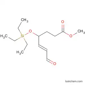 Molecular Structure of 681859-04-1 (5-Heptenoic acid, 7-oxo-4-[(triethylsilyl)oxy]-, methyl ester, (5E)-)