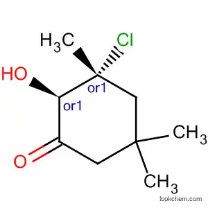 Molecular Structure of 682354-29-6 (Cyclohexanone, 3-chloro-2-hydroxy-3,5,5-trimethyl-, (2R,3R)-rel-)