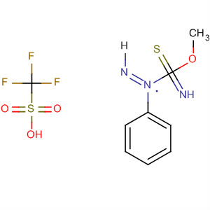 Methanesulfonic acid, trifluoro-, compd. with methyl  2-phenyldiazenecarboximidothioate (1:1)