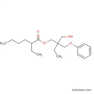 Molecular Structure of 682744-65-6 (Hexanoic acid, 2-ethyl-, 2-(hydroxymethyl)-2-(phenoxymethyl)butyl ester)