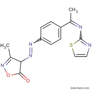 Molecular Structure of 682745-92-2 (5(4H)-Isoxazolone, 3-methyl-4-[[4-[1-(2-thiazolylimino)ethyl]phenyl]azo]-)