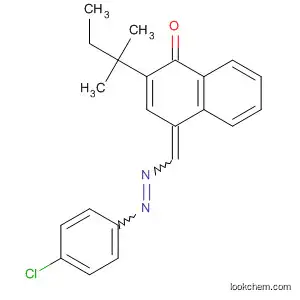Molecular Structure of 682760-06-1 (1(4H)-Naphthalenone,
4-[[(4-chlorophenyl)azo]methylene]-2-(1,1-dimethylpropyl)-)