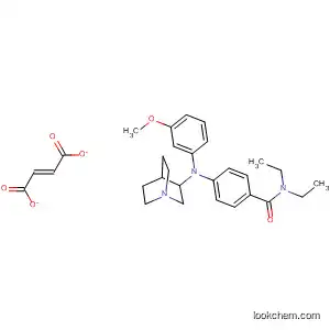 Molecular Structure of 682777-67-9 (Benzamide,
4-[1-azabicyclo[2.2.2]oct-3-yl(3-methoxyphenyl)amino]-N,N-diethyl-,
(2E)-2-butenedioate (1:1))