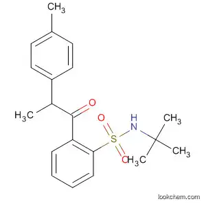 Molecular Structure of 682807-78-9 (Benzenesulfonamide,
N-(1,1-dimethylethyl)-2-[2-(4-methylphenyl)-1-oxopropyl]-)