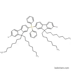 Molecular Structure of 682809-61-6 (Silane, bis(7-bromo-9,9-dioctyl-9H-fluoren-2-yl)diphenyl-)