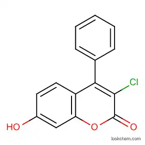 Molecular Structure of 153333-25-6 (2H-1-Benzopyran-2-one, 3-chloro-7-hydroxy-4-phenyl-)