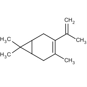 Molecular Structure of 161395-29-5 (Bicyclo[4.1.0]hept-3-ene, 3,7,7-trimethyl-4-(1-methylethenyl)-)