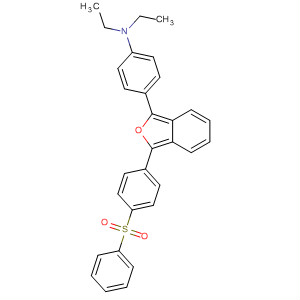Molecular Structure of 195253-12-4 (Benzenamine,
N,N-diethyl-4-[3-[4-(phenylsulfonyl)phenyl]-1-isobenzofuranyl]-)