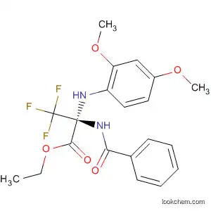Molecular Structure of 371214-58-3 (Alanine, 2-(benzoylamino)-N-(2,4-dimethoxyphenyl)-3,3,3-trifluoro-,
ethyl ester)